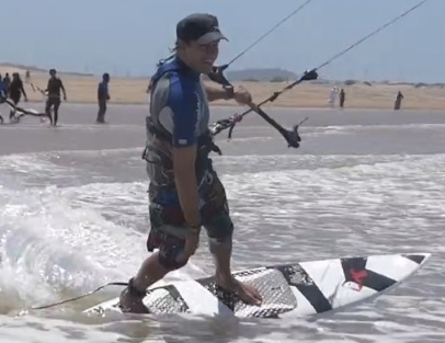 directional kiteboard stance