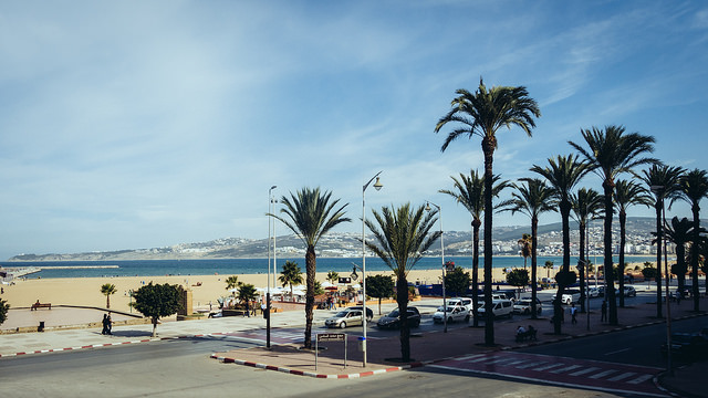 Tangier city kitesurfing spot Morocco