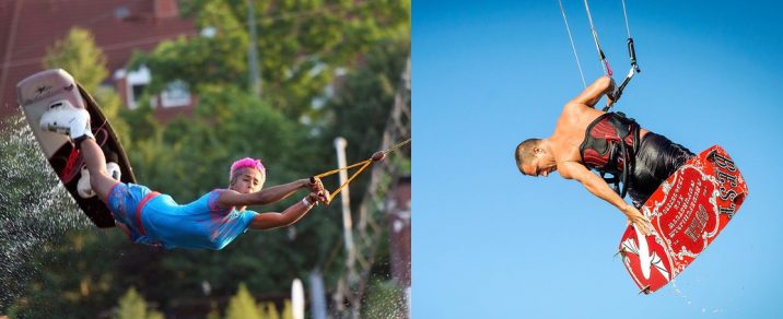 wakeboarding vs kitesurfing